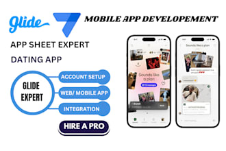 be glide web app developer glide custom dating app sheet