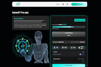 do custom website development for presale, ico, and crypto websites