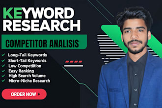 do keyword research competitor analysis and advanced SEO for google ranking