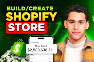 build shopify store, shopify store design, shopify dropshipping store