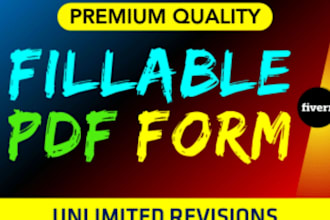 design and create fillable pdf form or make editable pdf in adobe acrobat