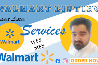 create custom listings for walmart seller center account