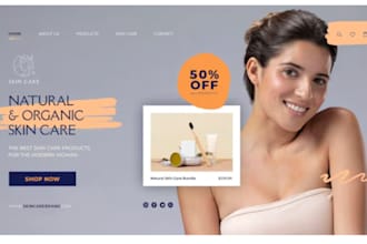 design skincare shopify store beauty website skincare store skincare website