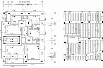 do site plan, roof plan, med drawings, excavation drawings and blue print design