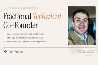 be your fractional technical cofounder for your startup