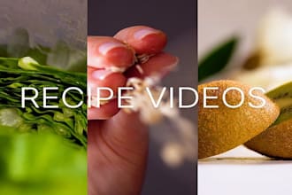 create popular cooking recipe video, cooking recipe food video for you
