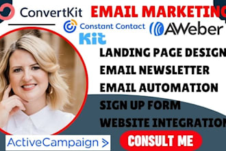 setup kit email template or newsletter design activecampaign beehiiv brevo