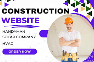 construction,plumbing,contractor,painter,hvac, cleaner wix, squarespace website