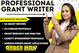 do grant writing eu funding uk grant proposals horizon charity sponsorship grant