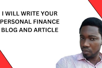 write personal finance articles on saving, budgeting, and invest