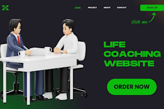 design life coaching website, coaching website, consulting website, life coach