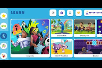 develop kids game app, educational app for kids quiz game, online course app