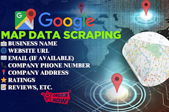 expertly scrape goggle map data for b2b, business leads