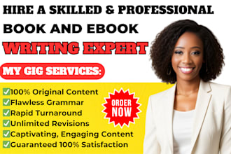 ghostwrite your self help, finance, business nonfiction ebook, ebook ghostwriter