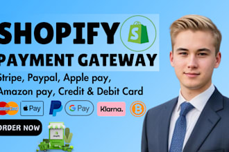 setup and integrate shopify payment gateway stripe paypal apple pay wise square