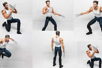 create and sculpt 3d action figure 3d bjd model articulated 3d object for print