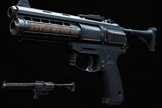 expert 3d weapon and game asset designer with high quality model for video games