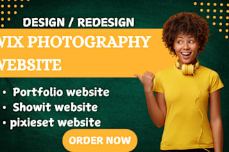 design photography portfolio website, showit, wix, pixieset photography website