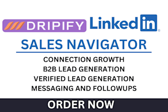 set linkedin sales navigator account dripify for sales closer appointment set