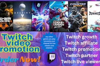 do twitch channel promotion to real, active, live viewers and chatters