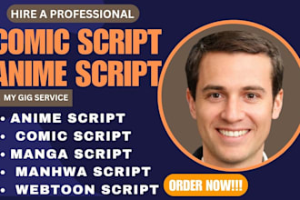 write webtoon, comic and manga script