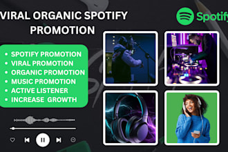 do viral organic spotify promotion playlist curators  growth