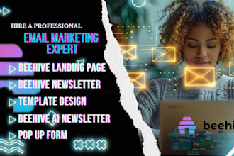 do beehive landing page beehive newsletter  beehiv ai newsletter template design
