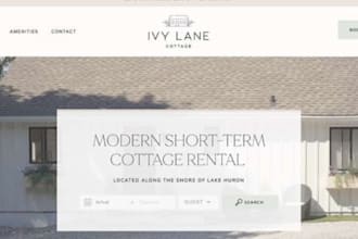 design vacation rental website short term rental hotel booking website property