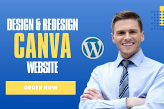 design and redesign canva website template, canva landing page ebook