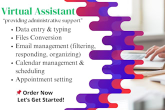 be your virtual assistant for admin tasks