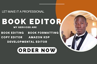 developmental book edit, proofread, format paperback typesetting, layout design