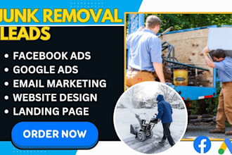 junk removal leads snow removal hauling cleaning leads junk removal website