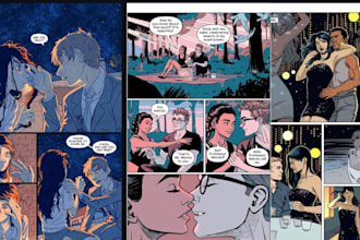 be your comic book artist for graphic novel and comic book illustration 2d comic