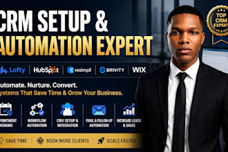 hubspot crm automation lofty resimpli brivity idx website wix zapier integration