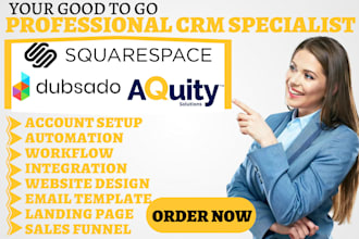 do acquity dubsado workflow appointment booking squarespace website scheduling