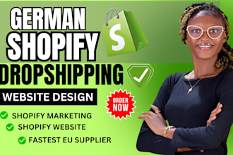 build german dropshipping shopify store, automated shopify store, shopify webs