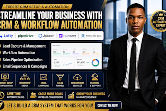 setup jobber fluentcrm lofty crm follow up boss pipedrive ai automation expert