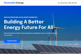 build converting wordpress solar website landing page that generate solar leads