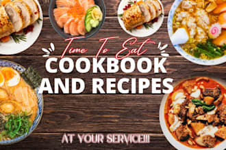 write, edit, and format a professional cookbook and recipes