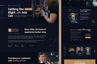 barber shop, hair extensions, salon website, barber website