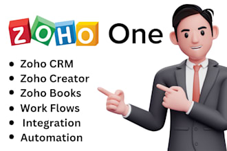 be your zoho one expert for CRM, automation, integrations, and workflow