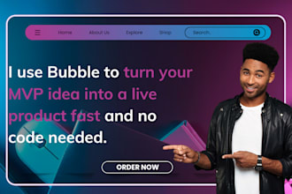 build bubble apps, flutterflow, design bubble and mobile apps