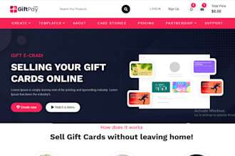 design gift card shopify trading card store gift box website coupon store