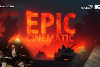 compose epic cinematic soundtrack, orchestral trailer