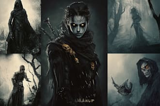 draw fantasy horror and fantasy horror character