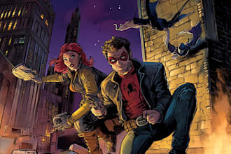 superhero comic book art and illustration
