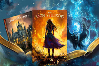 do fantasy book cover, thriller book cover design