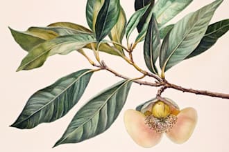 paint watercolor botanical illustrations