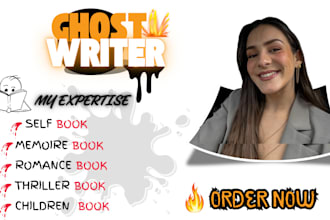 ghostwrite self help book, romance children book, christian ebook ghostwriter