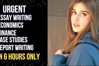 write reports, case study, research, project, proposal, essays, summary writing